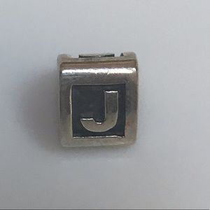 Pandora Sterling Silver Letter J Bead